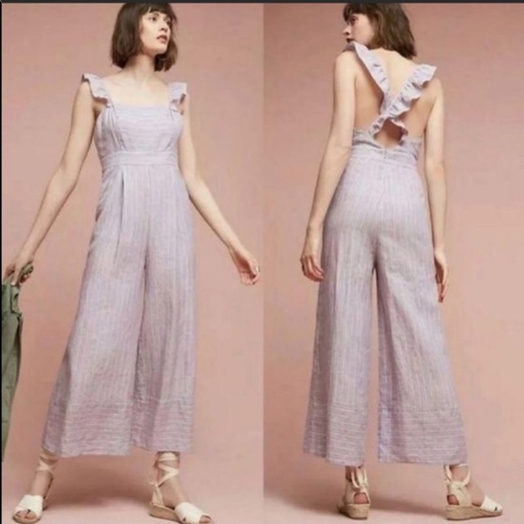 Anthropologie Nantucket Striped Jumpsuit - Picture 6 of 11